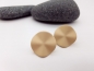 Preview: Runde Falten Ohrstecker beige